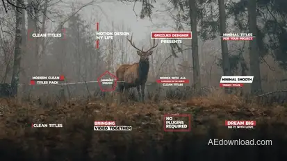 Clean Titles  AE Titles template preview