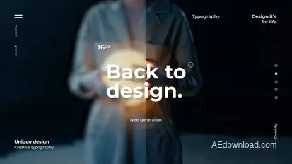 Clean Typography Titles template preview
