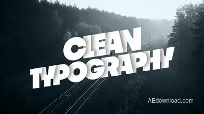 Clean Typography Titles template preview