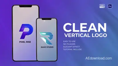 Clean Vertical Logo Logo Stings template preview