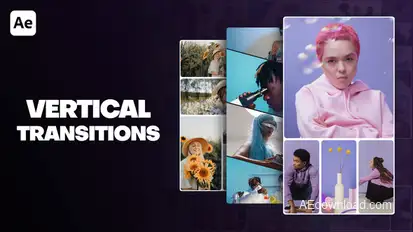 Clean Vertical Transitions Elements template preview