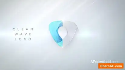 Clean Wave Logo Logo Stings template preview