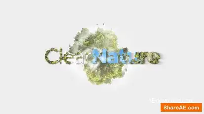 Clear Nature - Logo Text Reveal Openers template preview