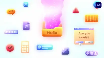 Click Action Logo Intro Openers template preview