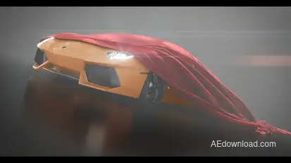 Cloth Covered Sports Car Presentation Elements template preview