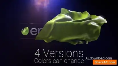 Cloth Floating Logo Logo Stings template preview