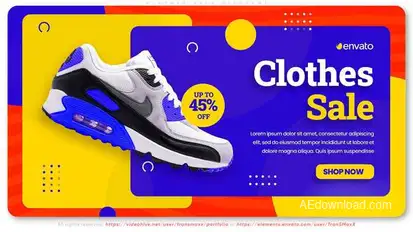Clothes Sale Discount Product Promo template preview