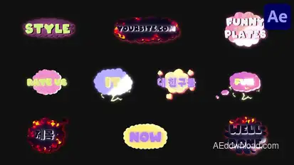 Cloud Plates Titles | After Effects Titles template preview