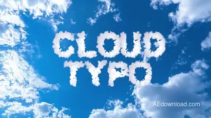 Cloud Text Titles template preview