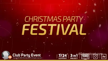 Christmas Club Party Openers template preview