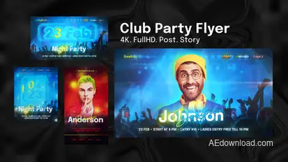 Club Party Flyer Product Promo template preview