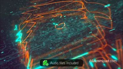 Code Ex — Action Glitch Logo Reveal Logo Stings template preview