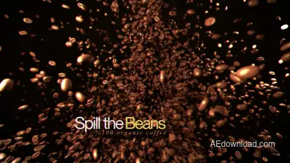 Coffee Advertisement - Spill The Beans Titles template preview