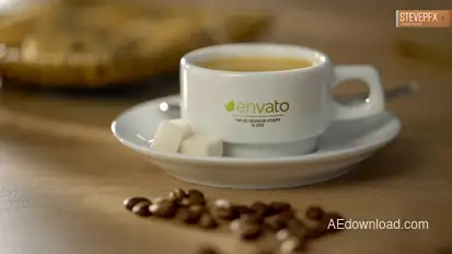 Coffee Americano Mockup Logo Opener Product Promo template preview