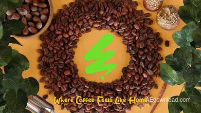 Coffee Beans Logo Logo Stings template preview
