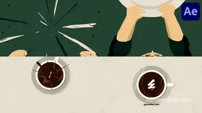 Coffee Logo Opener | After Effects Openers template preview