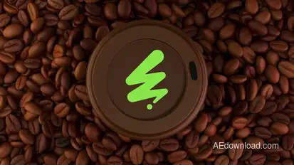 Coffee Logo Reveal Logo Stings template preview