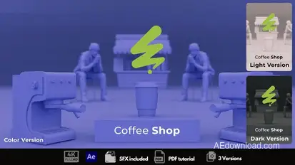 Coffee Shop Intro Logo Stings template preview
