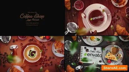 Coffee Shop Logo Intro Logo Stings template preview