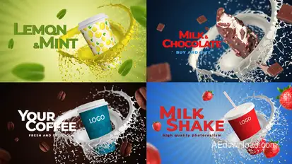 Coffee, Soda, Milkshake, Any Food Product Promo template preview