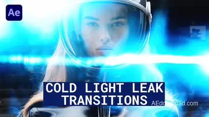 Cold Light Leak Transitions | After Effects Elements template preview