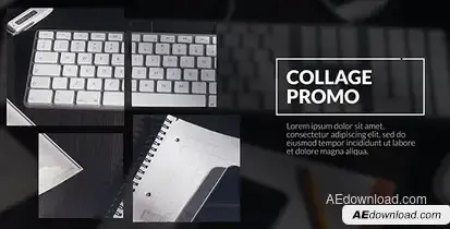 Collage - Corporate Promo Video Displays template preview