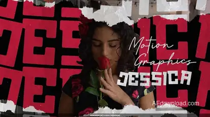 Collage Elements Crumple Tape Freeze Frame Openers template preview