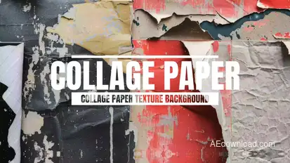 Collage Paper Texture Paper Background For After Effects Elements template preview