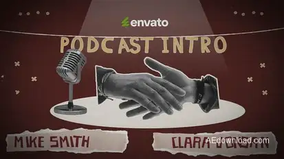 Collage Podcast Intro Openers template preview