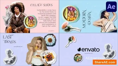 Collage Slideshow for After Effects Openers template preview