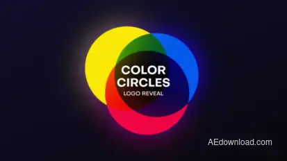 Color Circles Logo Reveal Logo Stings template preview