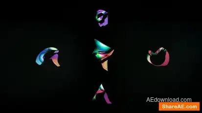 Color Distortion Logo Logo Stings template preview