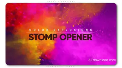 Color Explosions Stomp Opener Openers template preview