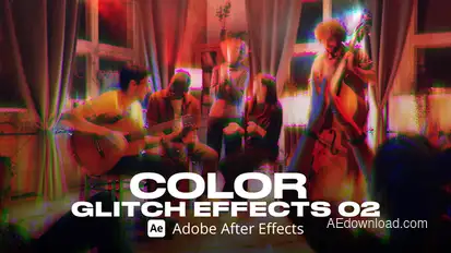 Color Glitch Effect 02 Ae Elements template preview