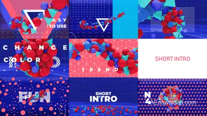 Color Intro Openers template preview