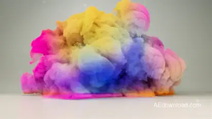 Color Smoke Logo Reavel Logo Stings template preview