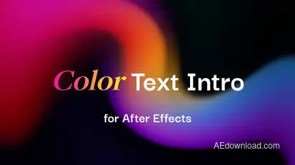 Color Text Intro Openers template preview