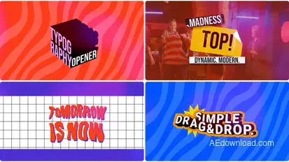 Colored Titles Promo Titles template preview