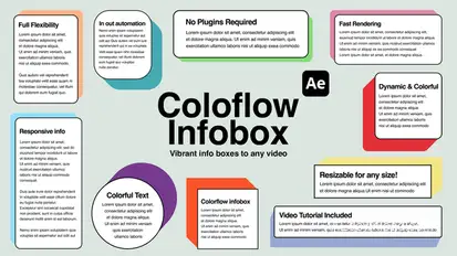 ColorFlow Infobox – Dynamic Text Boxes & Lower Thirds Titles template preview