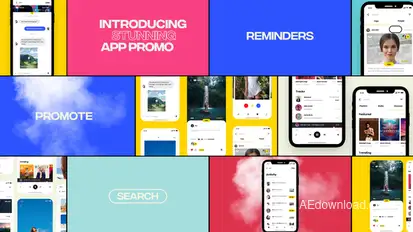 Colorful App Promo Product Promo template preview
