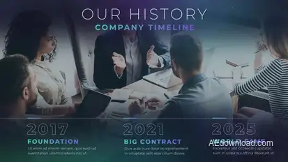 Colorful Business Promo Video Displays template preview