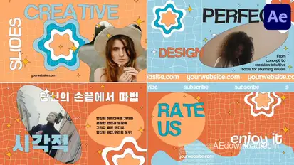 Colorful Creative Slides | After Effects Openers template preview