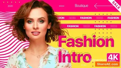 Colorful Fashion Intro Openers template preview