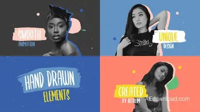 Colorful Hand Drawn Opener Openers template preview