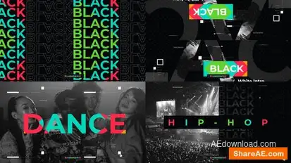 Colorful Hip-Hop Intro Openers template preview