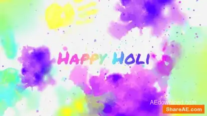 Colorful Holi Opener Openers template preview