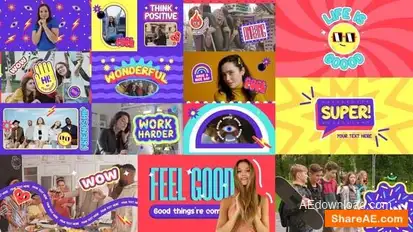 Colorful Intro 3 in 1 Openers template preview