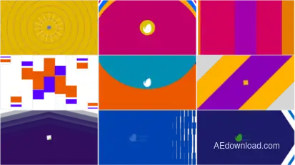 Colorful Logo Transition Pack Logo Stings template preview