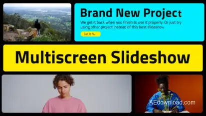 Colorful Multiscreen Slideshow Openers template preview