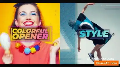 Colorful opener Openers template preview